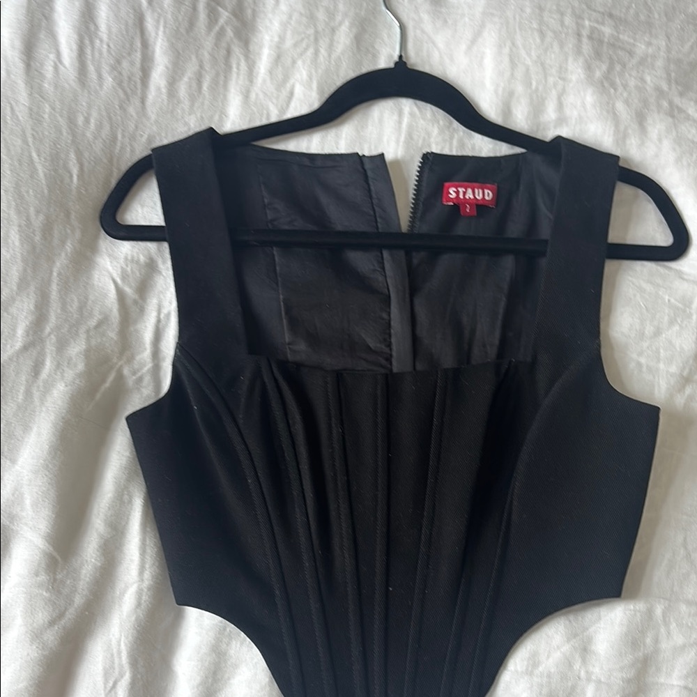 STAUD Black Sleeveless Top